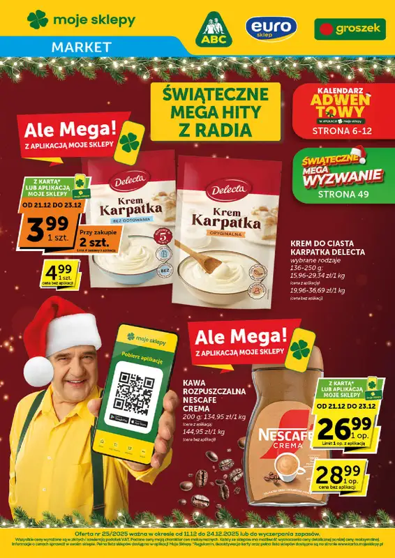 Groszek - gazetka promocyjna Gazetka Market  do środy 24.12