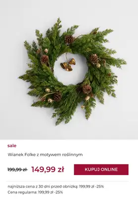 home&you - gazetka promocyjna Dekoracje świąteczne w PROMOCYJNYCH cenach! od wtorku 09.12 do środy 17.12 - strona 12