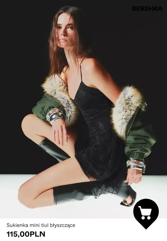 Bershka - gazetka promocyjna Czarne sukienki do 139,00 zł od wtorku 09.12 do czwartku 18.12 - strona 7