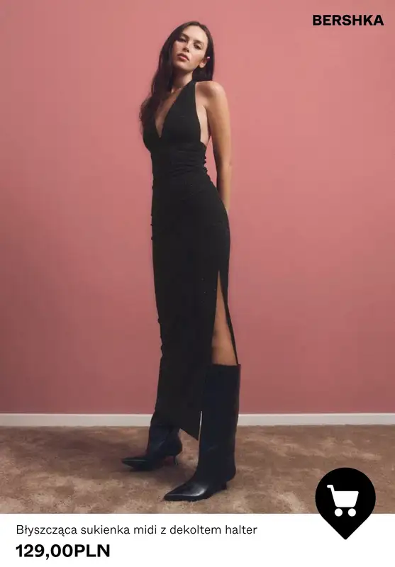 Bershka - gazetka promocyjna Czarne sukienki do 139,00 zł od wtorku 09.12 do czwartku 18.12 - strona 5