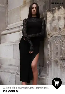 Bershka - gazetka promocyjna Czarne sukienki do 139,00 zł od wtorku 09.12 do czwartku 18.12 - strona 6