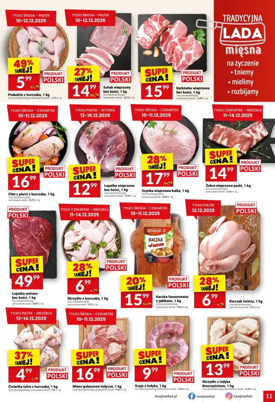 Twój Market - gazetka promocyjna Gazetka od środy 10.12 do wtorku 16.12 - strona 11