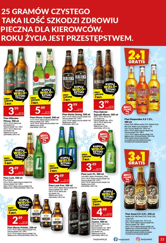 Twój Market - gazetka promocyjna Gazetka od środy 10.12 do wtorku 16.12 - strona 33