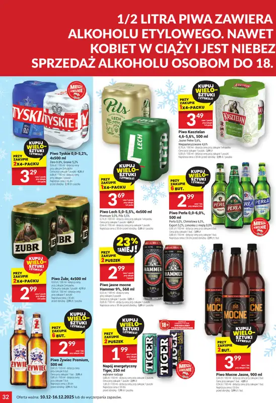 Twój Market - gazetka promocyjna Gazetka od środy 10.12 do wtorku 16.12 - strona 32