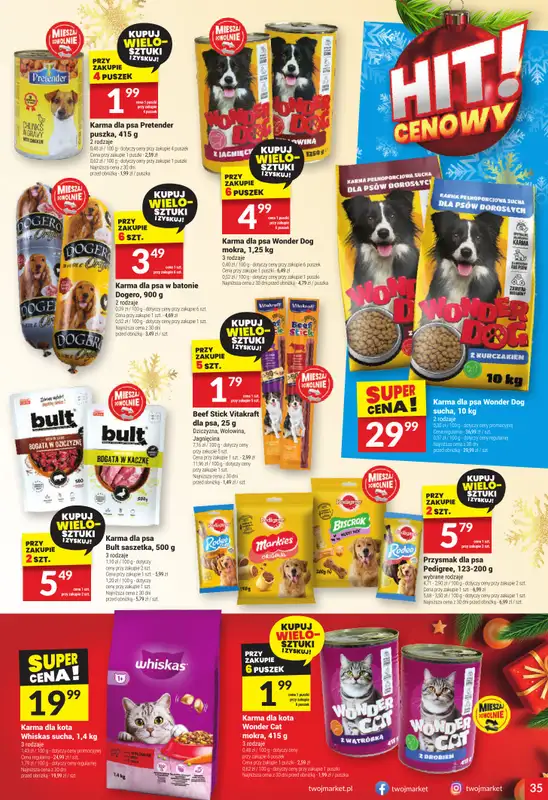 Twój Market - gazetka promocyjna Gazetka od środy 10.12 do wtorku 16.12 - strona 35