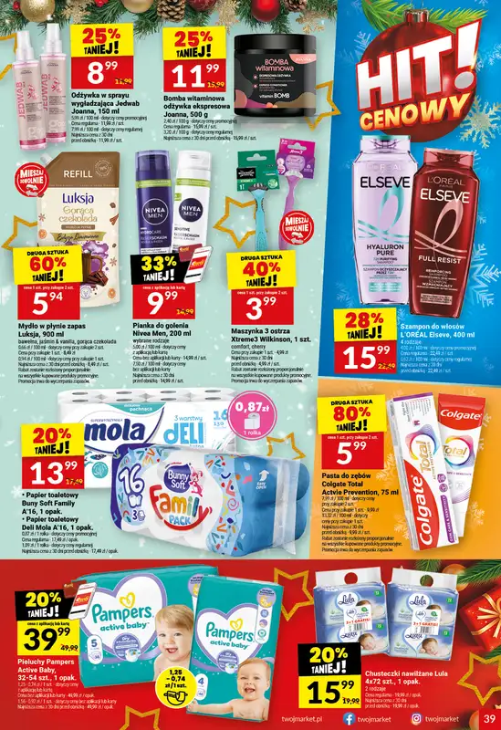 Twój Market - gazetka promocyjna Gazetka od środy 10.12 do wtorku 16.12 - strona 39
