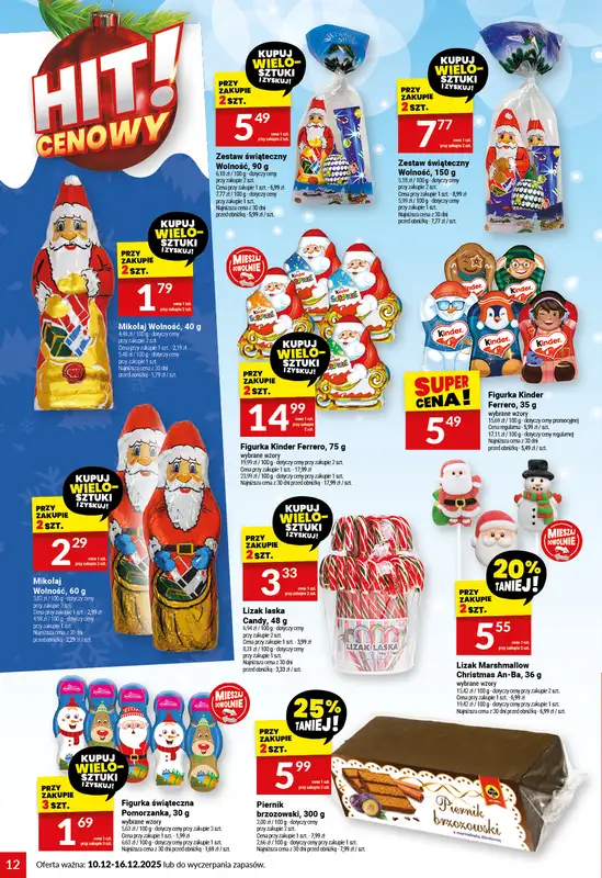 Twój Market - gazetka promocyjna Gazetka od środy 10.12 do wtorku 16.12 - strona 12