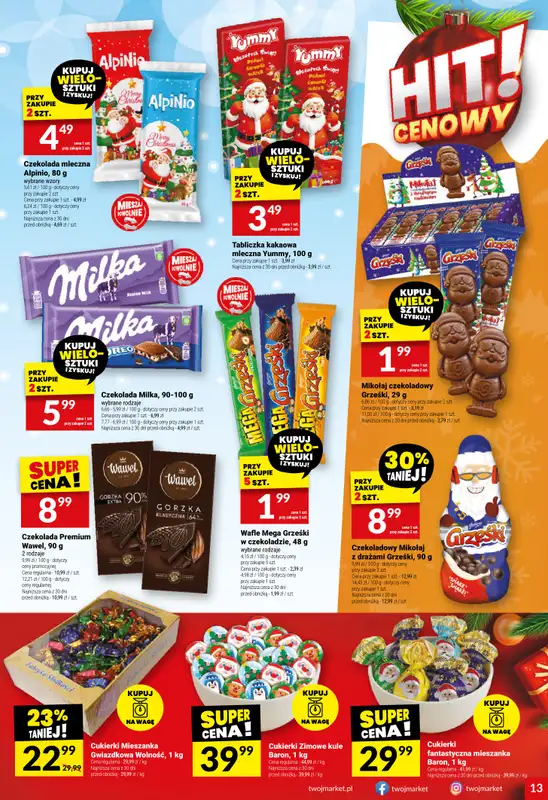 Twój Market - gazetka promocyjna Gazetka od środy 10.12 do wtorku 16.12 - strona 13
