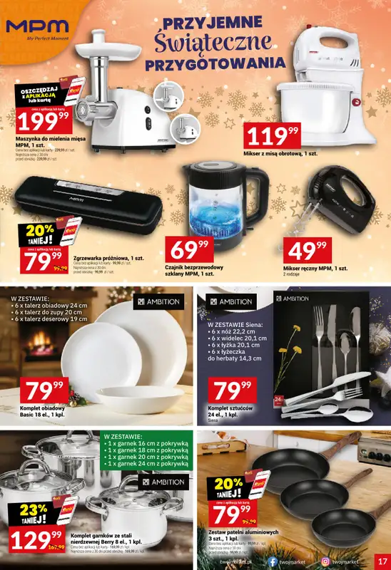Twój Market - gazetka promocyjna Gazetka od środy 10.12 do wtorku 16.12 - strona 17