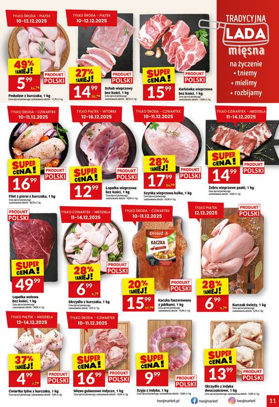 Twój Market - gazetka promocyjna Gazetka od środy 10.12 do wtorku 16.12 - strona 11