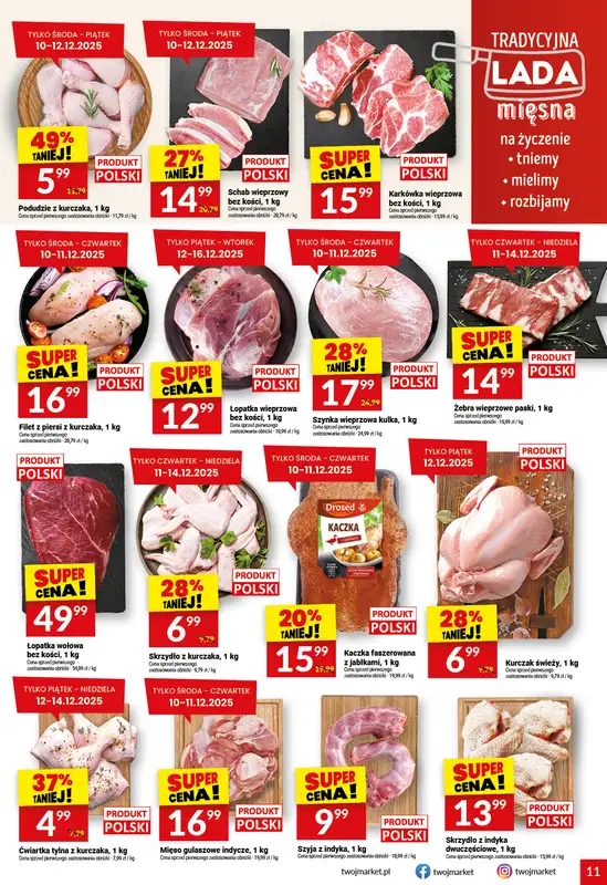 Twój Market - gazetka promocyjna Gazetka od środy 10.12 do wtorku 16.12 - strona 11