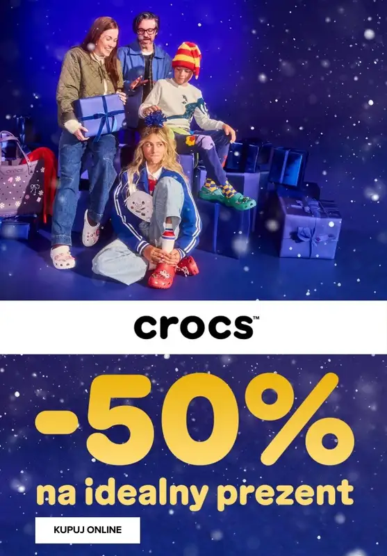 BEST SALE - gazetka promocyjna Crocs | -50% na idealny prezent od wtorku 09.12 