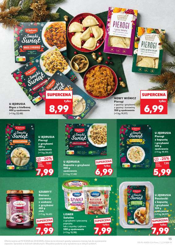Kaufland - gazetka promocyjna Oferta Kaufland - Smak Świąt od środy 10.12 do wtorku 23.12 - strona 15