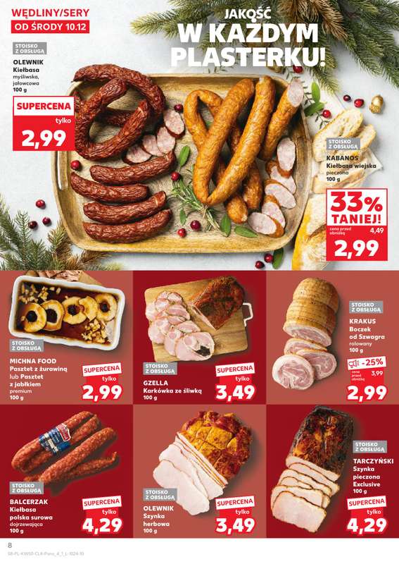 Kaufland - gazetka promocyjna Oferta Kaufland - Smak Świąt od środy 10.12 do wtorku 23.12 - strona 8
