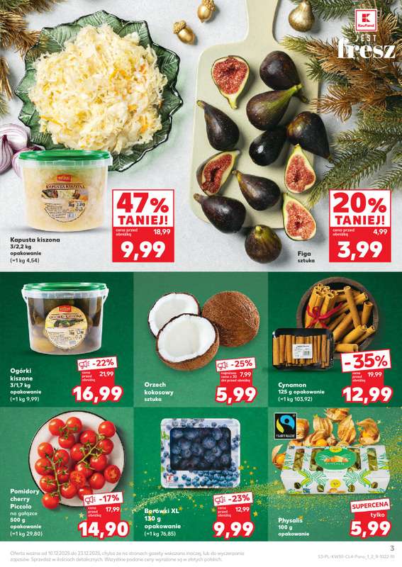 Kaufland - gazetka promocyjna Oferta Kaufland - Smak Świąt od środy 10.12 do wtorku 23.12 - strona 3