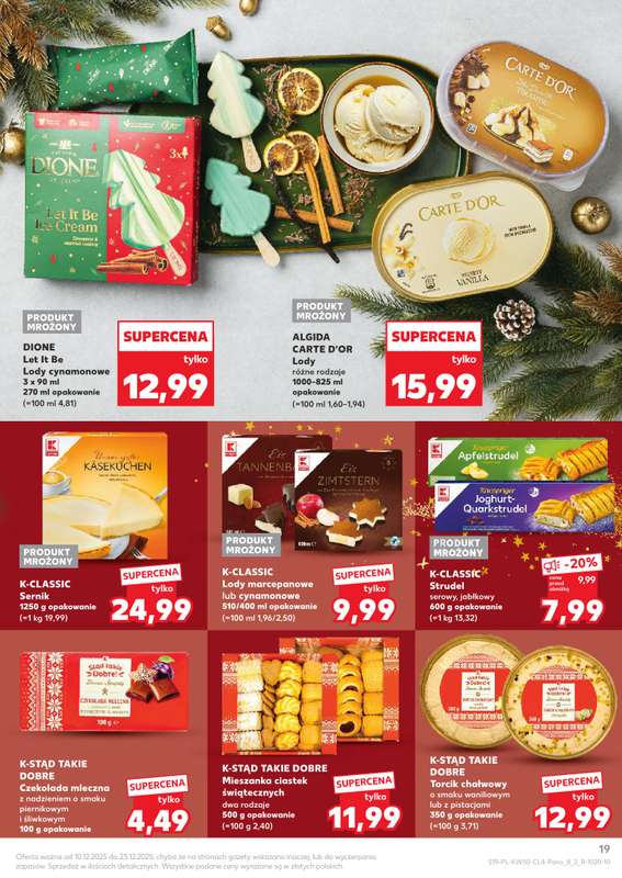 Kaufland - gazetka promocyjna Oferta Kaufland - Smak Świąt od środy 10.12 do wtorku 23.12 - strona 19