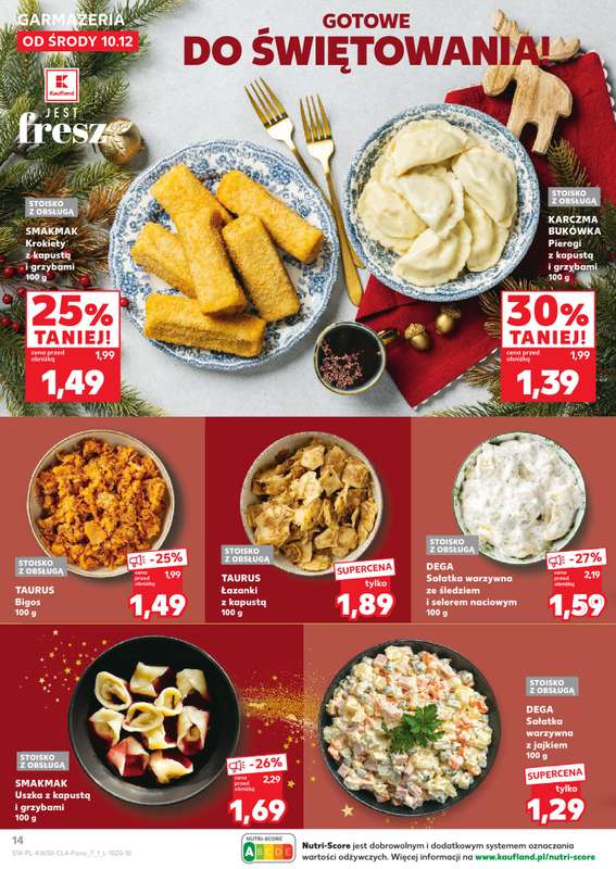 Kaufland - gazetka promocyjna Oferta Kaufland - Smak Świąt od środy 10.12 do wtorku 23.12 - strona 14