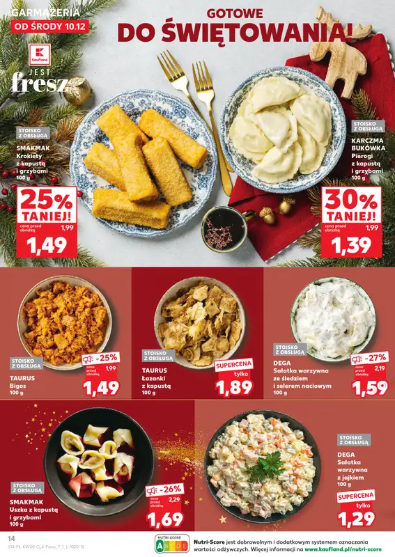 Kaufland - gazetka promocyjna Oferta Kaufland - Smak Świąt od środy 10.12 do wtorku 23.12 - strona 14