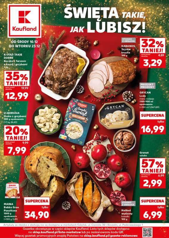 Kaufland - gazetka promocyjna Oferta Kaufland - Smak Świąt od środy 10.12 do wtorku 23.12