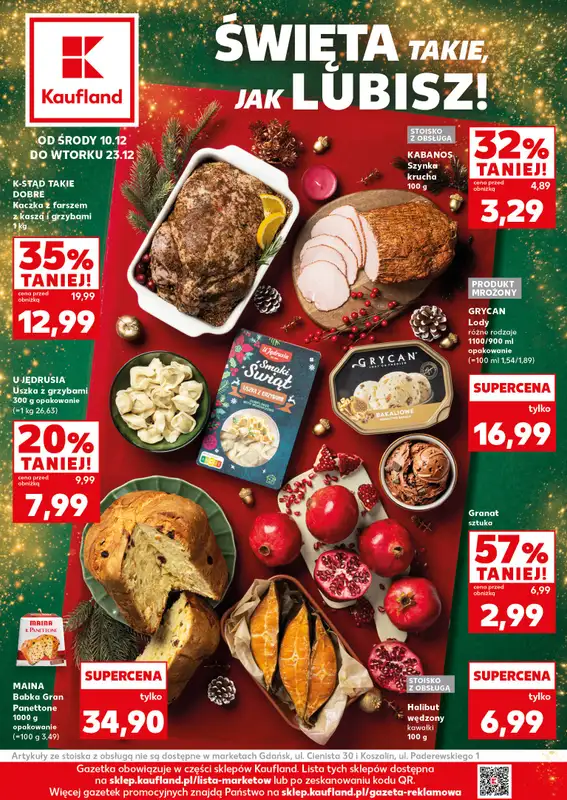 Kaufland - gazetka promocyjna Oferta Kaufland - Smak Świąt od środy 10.12 do wtorku 23.12
