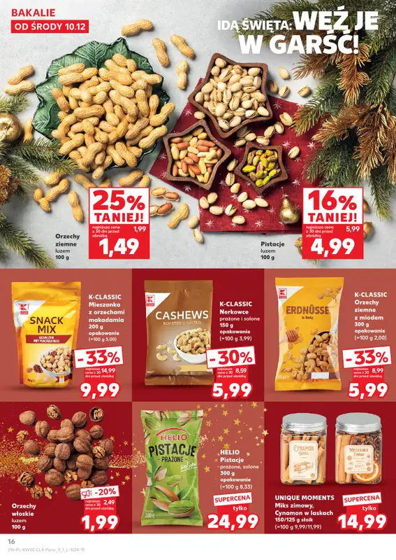 Kaufland - gazetka promocyjna Oferta Kaufland - Smak Świąt od środy 10.12 do wtorku 23.12 - strona 16