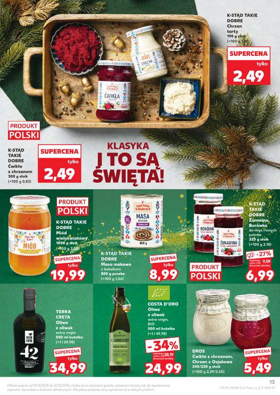 Kaufland - gazetka promocyjna Oferta Kaufland - Smak Świąt od środy 10.12 do wtorku 23.12 - strona 13
