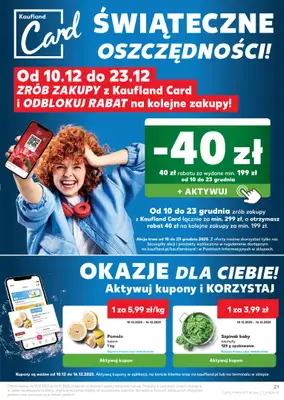 Kaufland - gazetka promocyjna Oferta Kaufland od środy 10.12 do wtorku 16.12 - strona 21