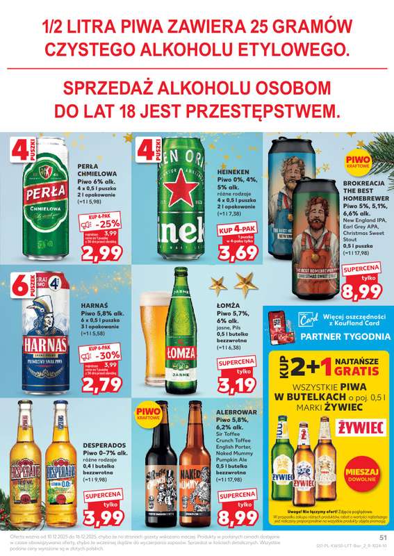 Kaufland - gazetka promocyjna Oferta Kaufland od środy 10.12 do wtorku 16.12 - strona 51