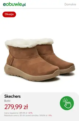 eobuwie.pl - gazetka promocyjna Ciepłe botki Skechers – sprawdź super oferty! od wtorku 09.12  - strona 4