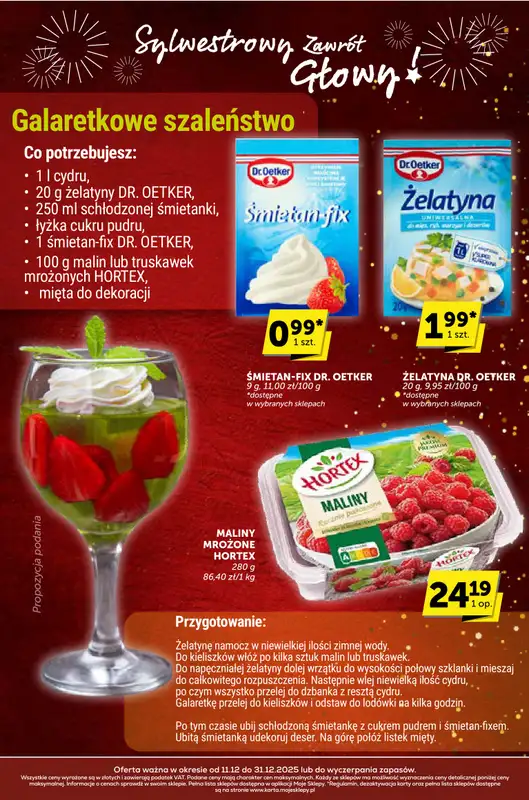 Groszek - gazetka promocyjna Sylwestrowy zawrót głowy  do środy 31.12 - strona 9