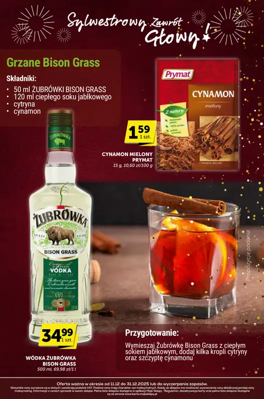 Groszek - gazetka promocyjna Sylwestrowy zawrót głowy  do środy 31.12 - strona 12