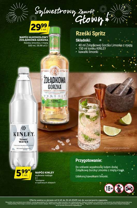 Groszek - gazetka promocyjna Sylwestrowy zawrót głowy  do środy 31.12 - strona 5