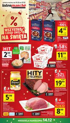 Intermarche - gazetka promocyjna Gazetka od czwartku 11.12 do środy 17.12