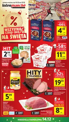Intermarche - gazetka promocyjna Gazetka od czwartku 11.12 do środy 17.12
