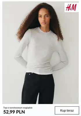 H&M - gazetka promocyjna Odzież Basic dla niej od środy 10.12  - strona 7