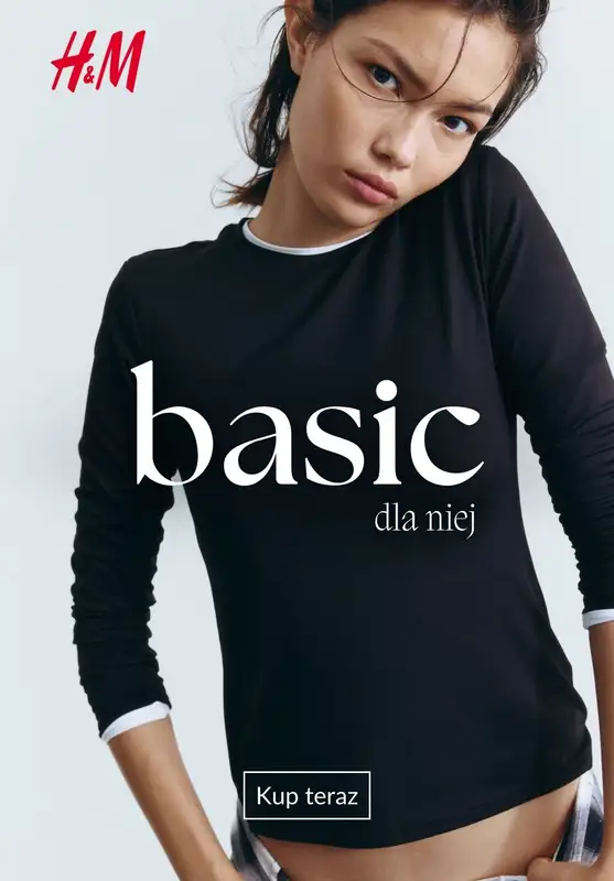 H&M - gazetka promocyjna Odzież Basic dla niej od środy 10.12 