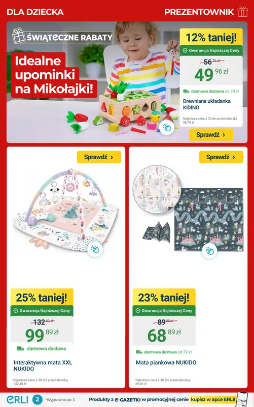 Erli - gazetka promocyjna PREZENTOWNIK – TOP OKAZJE, które zachwycą! od środy 10.12 do niedzieli 14.12 - strona 2