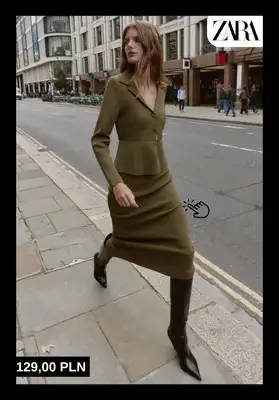 Zara - gazetka promocyjna Modne komplety z dzianiny dla niej od wtorku 09.12  - strona 11