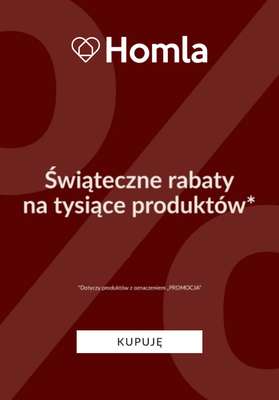 Homla - gazetka promocyjna Świąteczne rabaty na tysiące produktów od wtorku 09.12 