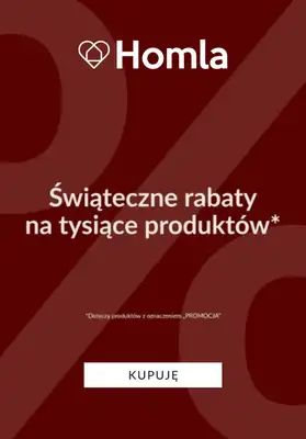 Homla - gazetka promocyjna Świąteczne rabaty na tysiące produktów od wtorku 09.12 