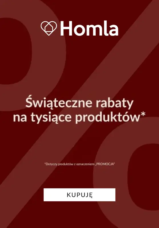 Homla - gazetka promocyjna Świąteczne rabaty na tysiące produktów od wtorku 09.12 