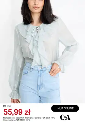 C&A - gazetka promocyjna Bluzki damskie na wyprzedaży od środy 10.12  - strona 4