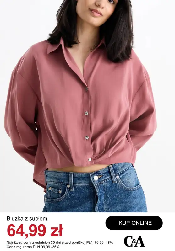 C&A - gazetka promocyjna Bluzki damskie na wyprzedaży od środy 10.12  - strona 10