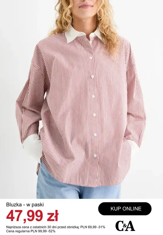 C&A - gazetka promocyjna Bluzki damskie na wyprzedaży od środy 10.12  - strona 8