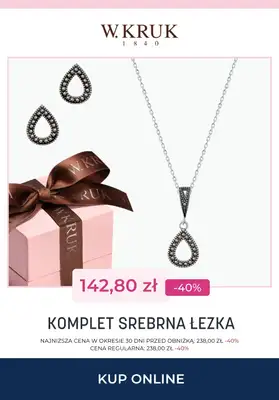 Prezenty - gazetka promocyjna W.Kruk | Do -50% na komplety biżuterii od wtorku 09.12  - strona 3