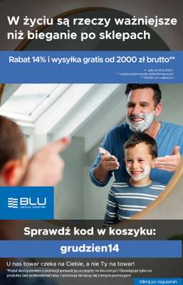 Blu Salony Łazienek - gazetka promocyjna Kod rabatowy od czwartku 11.12 do czwartku 18.12