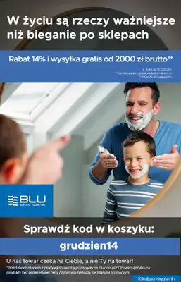 Blu Salony Łazienek - gazetka promocyjna Kod rabatowy od czwartku 11.12 do czwartku 18.12