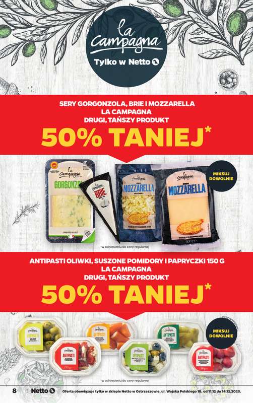 Netto - gazetka promocyjna Ostrzeszów - Wielkie otwarcie już w czwartek 11.12 od czwartku 11.12 do niedzieli 14.12 - strona 8
