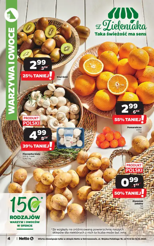 Netto - gazetka promocyjna Ostrzeszów - Wielkie otwarcie już w czwartek 11.12 od czwartku 11.12 do niedzieli 14.12 - strona 4