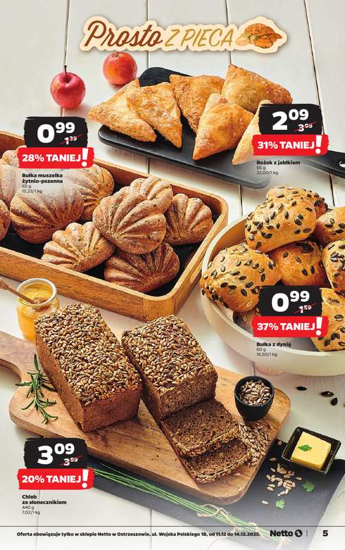 Netto - gazetka promocyjna Ostrzeszów - Wielkie otwarcie już w czwartek 11.12 od czwartku 11.12 do niedzieli 14.12 - strona 5